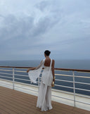 Noella | Women's Maxi Dress Strapless Satin Summer Wedding Guest