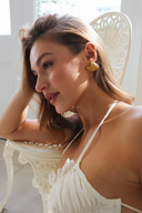 Noelle | Women's Earrings Gold Summer Statement Party