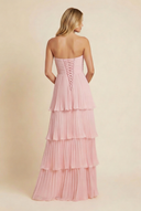 Odessa | Women's Maxi Dress Strapless Satin Summer Wedding Guest