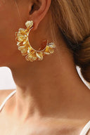 Olivia | Women's Earrings Oversized Gold Summer Statement Party
