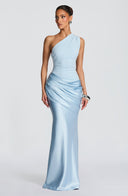 Ophelia | Women's Maxi Dress Bodycon Satin Summer Wedding Guest
