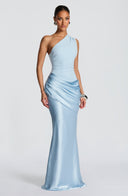 Ophelia | Women's Maxi Dress Bodycon Satin Summer Wedding Guest
