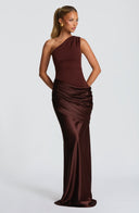 Ophelia | Women's Maxi Dress Bodycon Satin Summer Wedding Guest