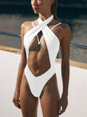 Pamela | Women's One Piece Swimsuit Halter Neck Beach Holiday
