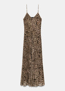 Pixie | Women's Maxi Dress V-Neck Satin Summer Party