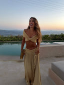 Ramona | Women's Set Ruched Chiffon Resort Party