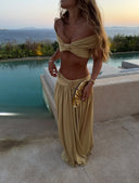 Ramona | Women's Set Ruched Chiffon Resort Party