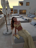 Ramona | Women's Set Ruched Chiffon Resort Party