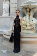 Rayna | Women's Maxi Dress Halter Neck Lace Summer Formal Evening