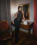 Rayna | Women's Maxi Dress Halter Neck Lace Summer Formal Evening