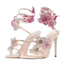Rebecca | Women's Heeled Sandals Strappy Lace Summer Evening