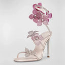 Rebecca | Women's Heeled Sandals Strappy Lace Summer Evening