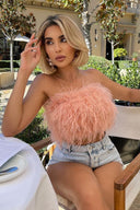 Romee | Women's Top Strapless Chiffon Summer Going Out