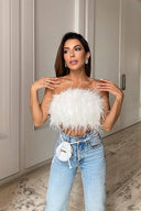 Romee | Women's Top Strapless Chiffon Summer Going Out