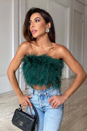 Romee | Women's Top Strapless Chiffon Summer Going Out