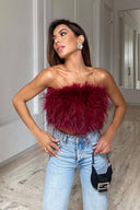 Romee | Women's Top Strapless Chiffon Summer Going Out