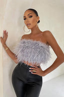 Romee | Women's Top Strapless Chiffon Summer Going Out