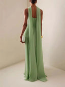 Romilly | Women's Maxi Dress Strapless Satin Summer Wedding Guest