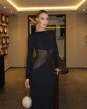 Romina | Women's Maxi Dress Bodycon Mesh Summer Formal Evening