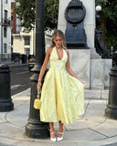 Rosalie | Women's Midi Dress Corset Satin Summer Wedding Guest