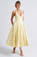Rosalie | Women's Midi Dress Corset Satin Summer Wedding Guest