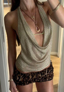 Rosie | Women's Top Halter Neck Knit Summer Party