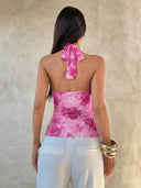 Sabrina | Women's Top Halter Neck Chiffon Summer Party