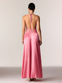 Selene | Women's Maxi Dress Halter Neck Lace Summer Wedding Guest