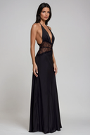 Selene | Women's Maxi Dress Halter Neck Lace Summer Wedding Guest