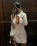 Sem | Women's Mini Dress Bodycon Lace Summer Cocktail Party