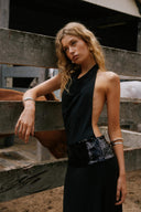 Senna | Women's Maxi Dress Halter Neck Sequin Summer Wedding Guest