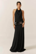 Senna | Women's Maxi Dress Halter Neck Sequin Summer Wedding Guest