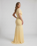 Shelby | Women's Maxi Dress Ruched Satin Summer Wedding Guest