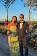 Skyla | Women's Maxi Dress Strapless Satin Summer Wedding Guest
