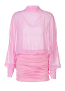 Solene | Women's Mini Dress High Neck Sequin Summer Race Day