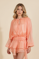 Sophia | Women's Mini Dress Ruffle Sequin Summer Race Day