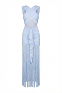 Trinity | Women's Maxi Dress Halter Neck Mesh Summer Wedding Guest