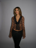 Valerie | Women's Top V-Neck Mesh Summer Going Out