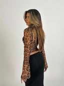 Valerie | Women's Top V-Neck Mesh Summer Going Out
