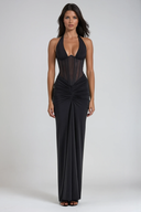 Verity | Women's Maxi Dress Corset Satin Summer Formal Evening