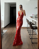 Veronica | Women's Maxi Dress V-Neck Sequin Summer Wedding Guest