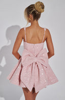 Victoria | Women's Mini Dress Square Neck Sequin Summer Cocktail Party