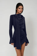 Winslow | Women's Mini Dress Cowl Neck Satin Summer Party