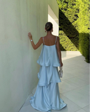 Stevie | Women's Maxi Dress Ruffle Satin Summer Wedding Guest