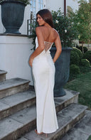 Rae | Women's Maxi Dress Corset Satin Summer Wedding Guest