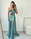 Wren | Women's Maxi Dress Strapless Satin Summer Wedding Guest