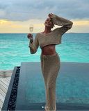 Zafrina | Women's Two Piece Set Crochet Summer Party